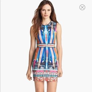 Clover Canyon 'Long Board' Print Body-Con Dress